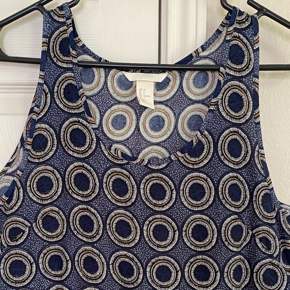 H&M Navy Dot Blouse